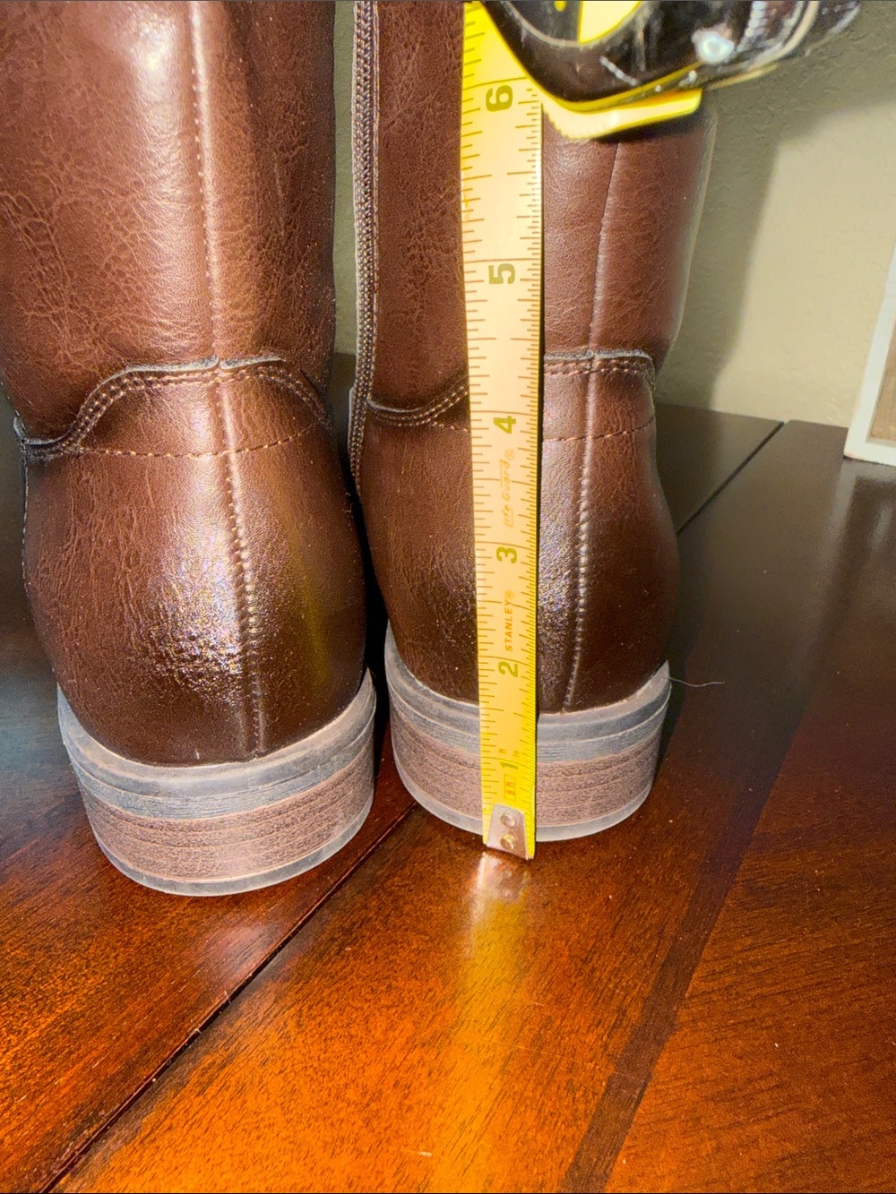 FRYE AND CO. Wide Calf Charlize Women's Tall Riding Boots Dark Brown size 9 - Picture 11 of 14
